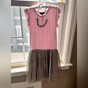 Imoga Pink Dress with Necklace